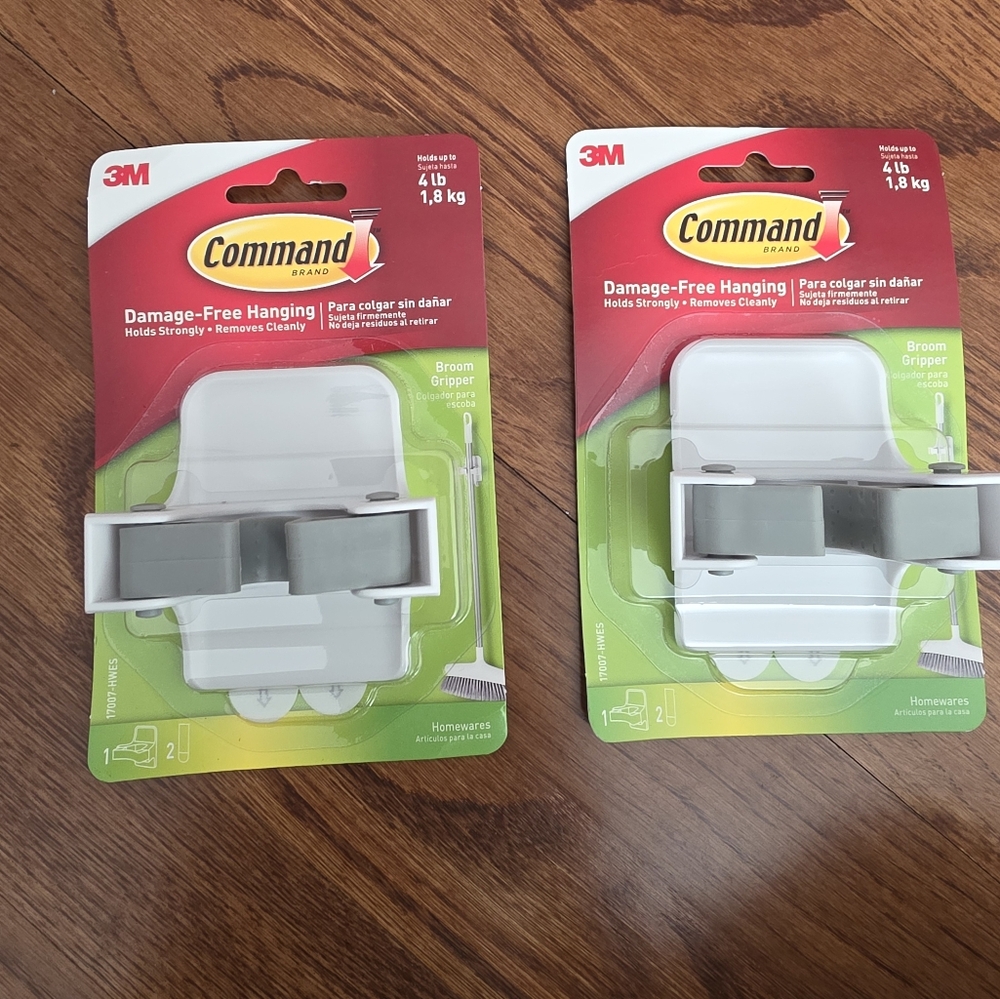 Set Of 2: 3M Command Broom Gripper